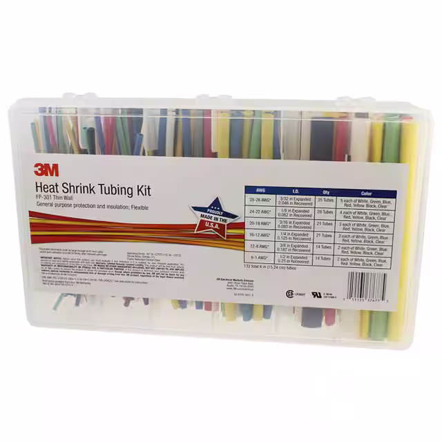 3M FP301-3/32 TO 1/2-ASSRTED-5-133 PC KITS 电子元器件